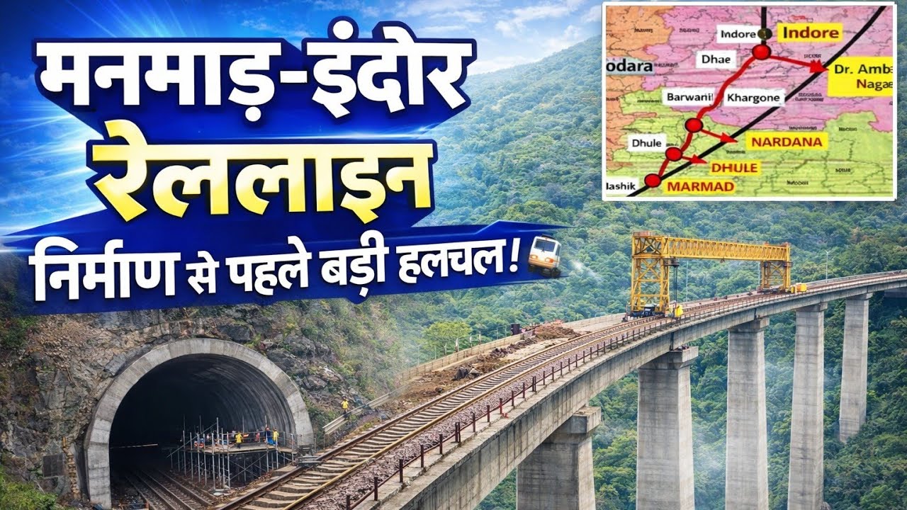 Manmad Indore Railine निर्माण से बाकी बचे हिस्से में परियोजना के भूमि अधिग्रहण को लेकर बड़ी अपडेट 