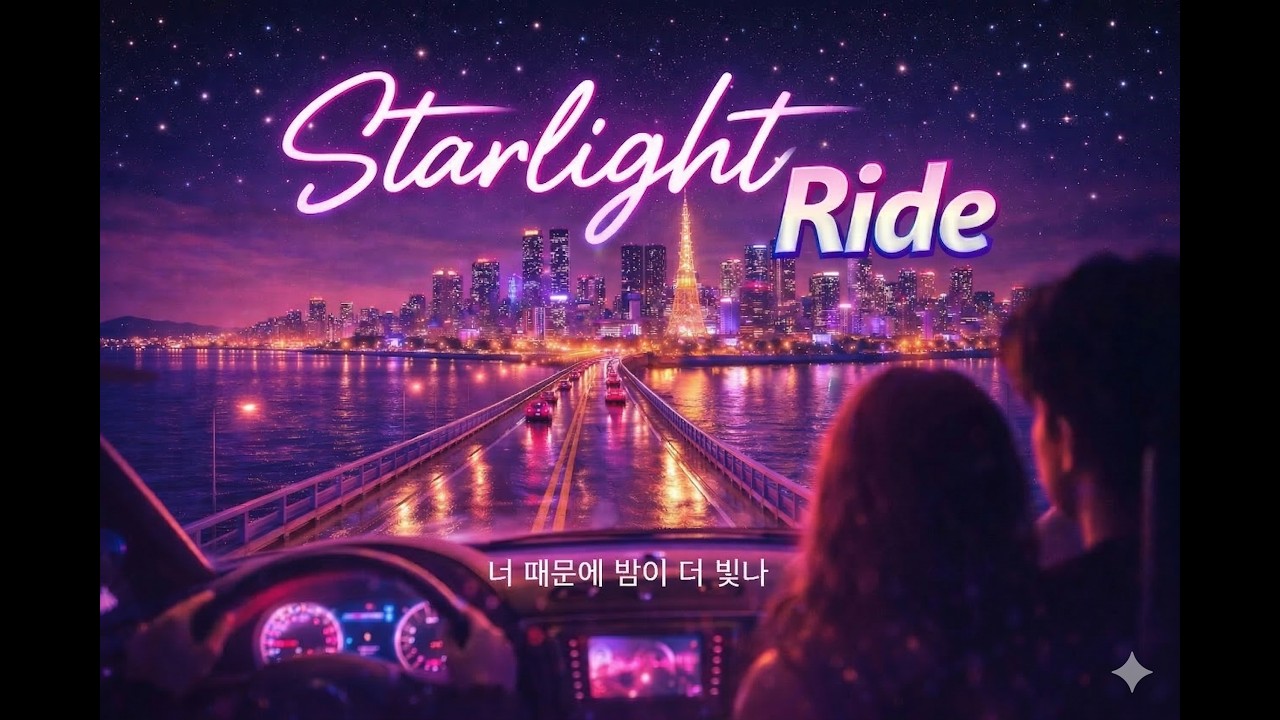 Starlight Ride (너 때문에 밤이 더 빛난다) | City Pop Night Drive