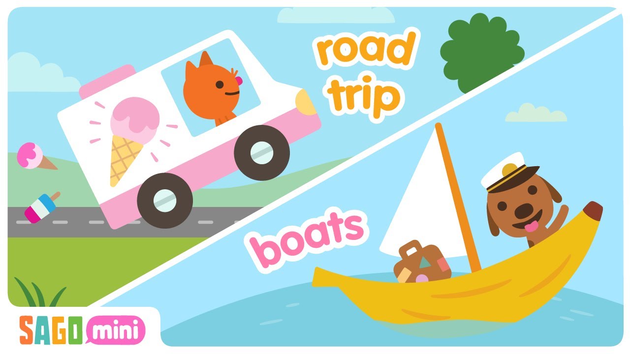 Sago Mini ROAD TRIP & BOATS 🚗⛵ | Interactive Learning Videos for Kids | Sago Mini World Gameplay
