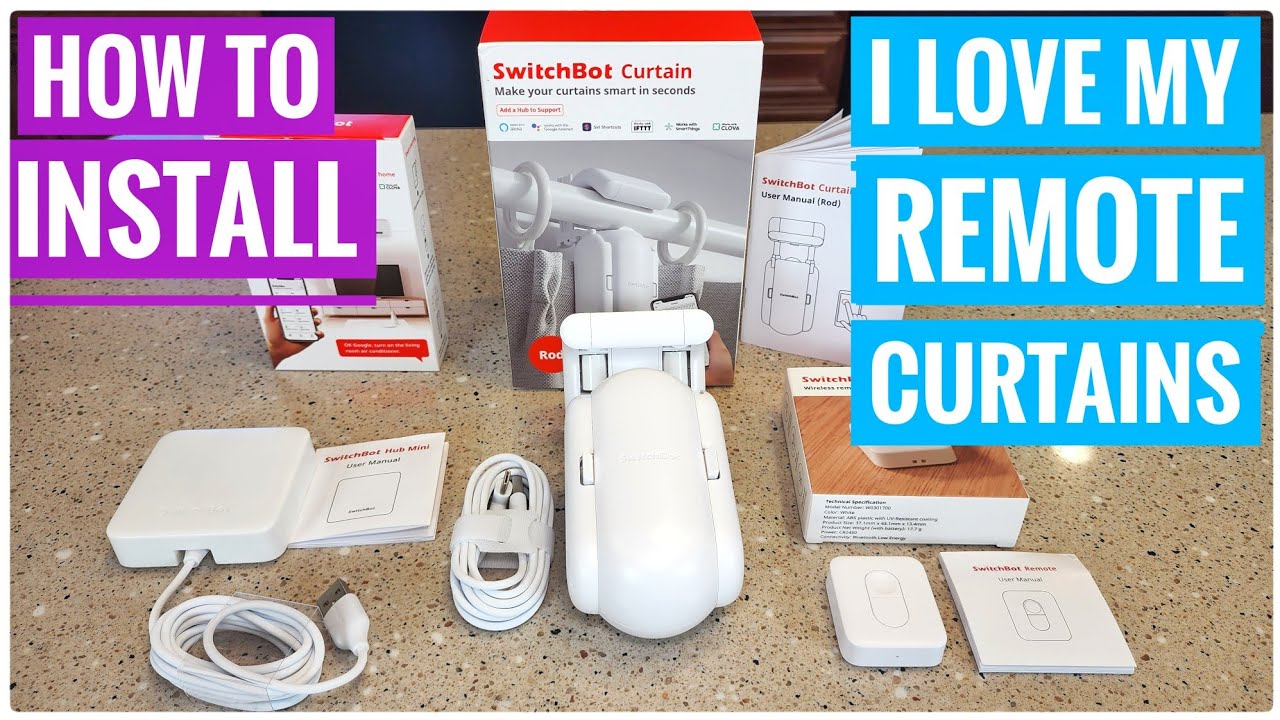 HOW TO INSTALL SwitchBot Smart Remote Control Curtains Electric Motor   I LOVE IT!