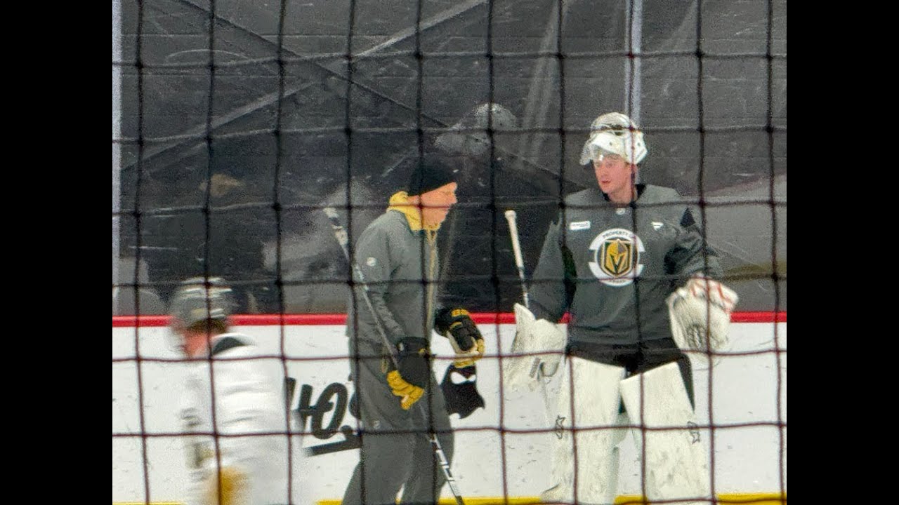Carter Hart Full Practice | Vegas Golden Knights