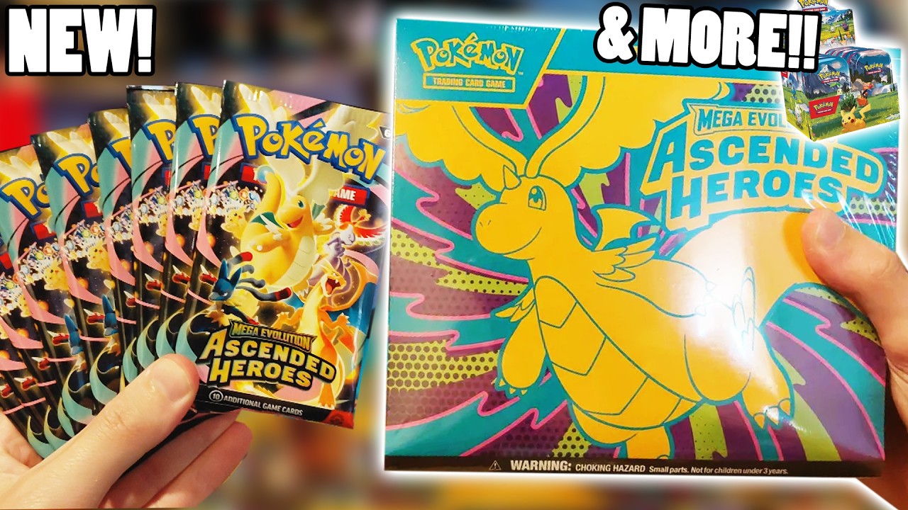 Opening NEW Pokemon Ascended Heroes Elite Trainer Box!!