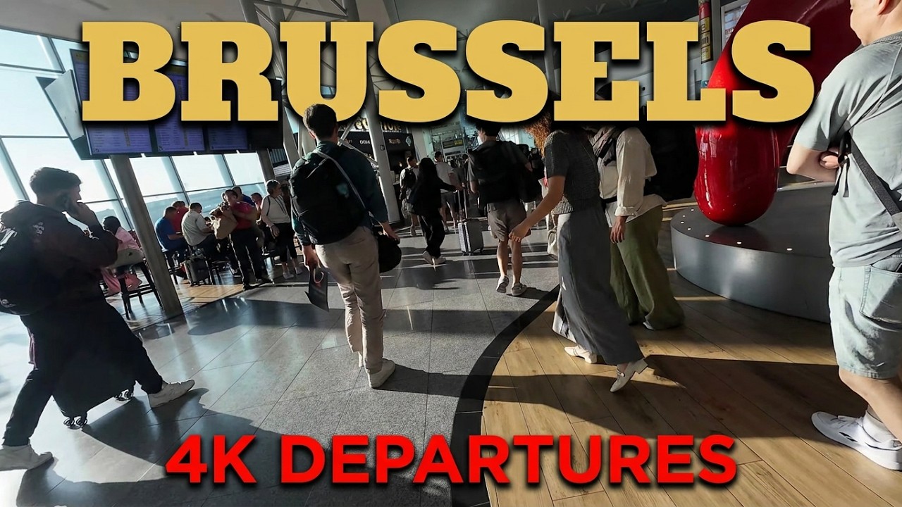 Brussels Airport | Zaventem Airport | 4K Airport Walking Video