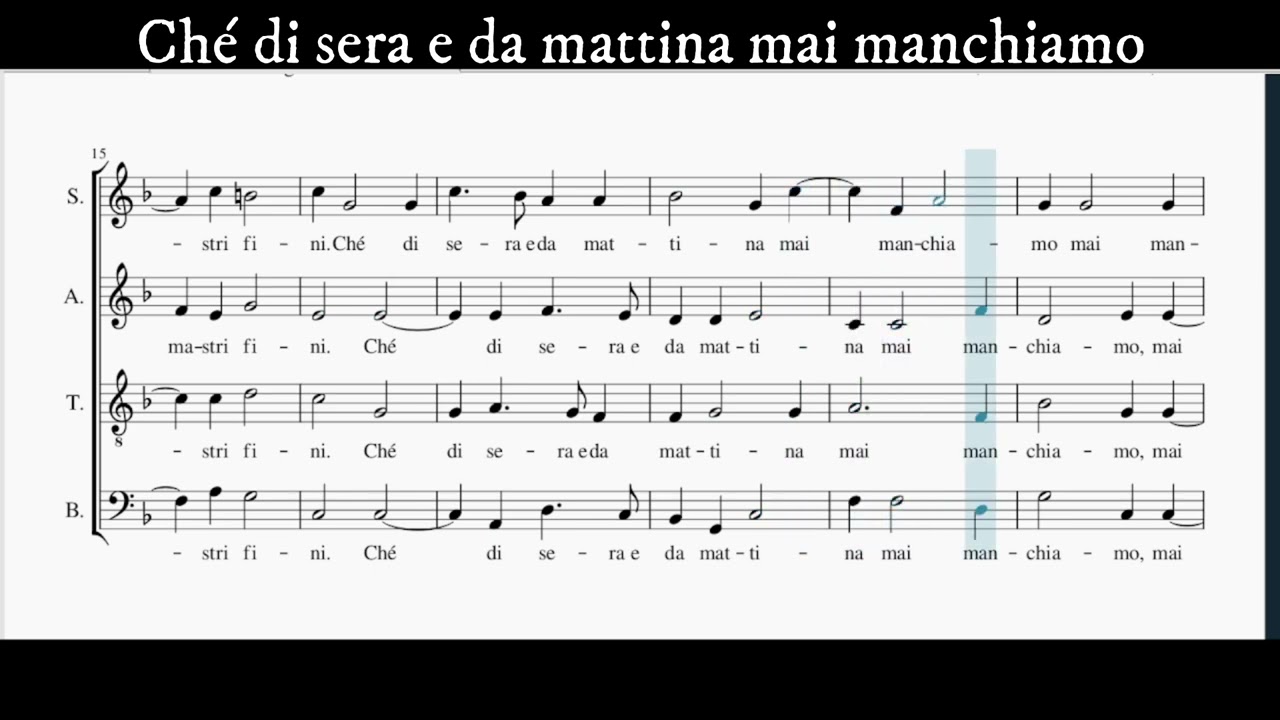 Chi la gagliarda, donne,… (contralto) B.Donato