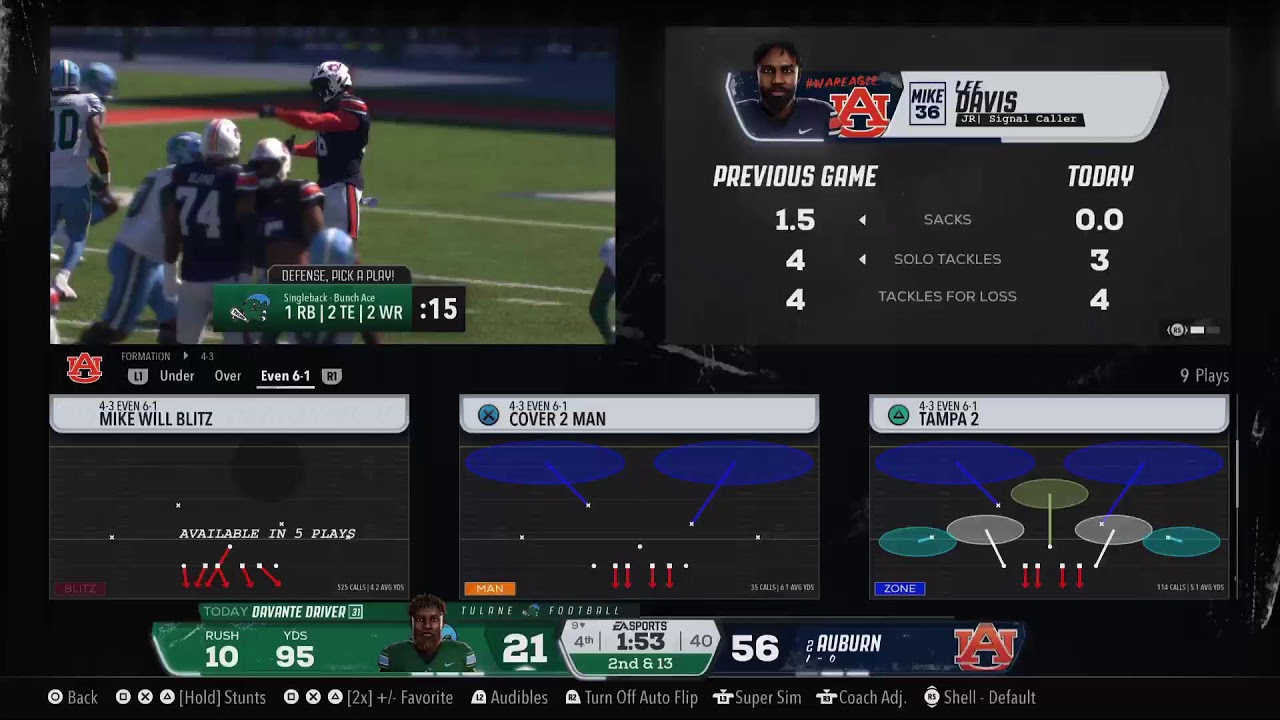 Tml yr 6 wk 2 Auburn vs tulane