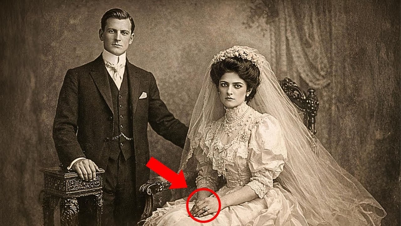 This 1910 Wedding Portrait Stunned Historians — What They Saw on Bride’s Fingers Changed Everything