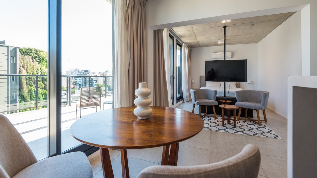 Alquiler Temporario en Palermo Hollywood - Studio para 2 personas con balcon terraza