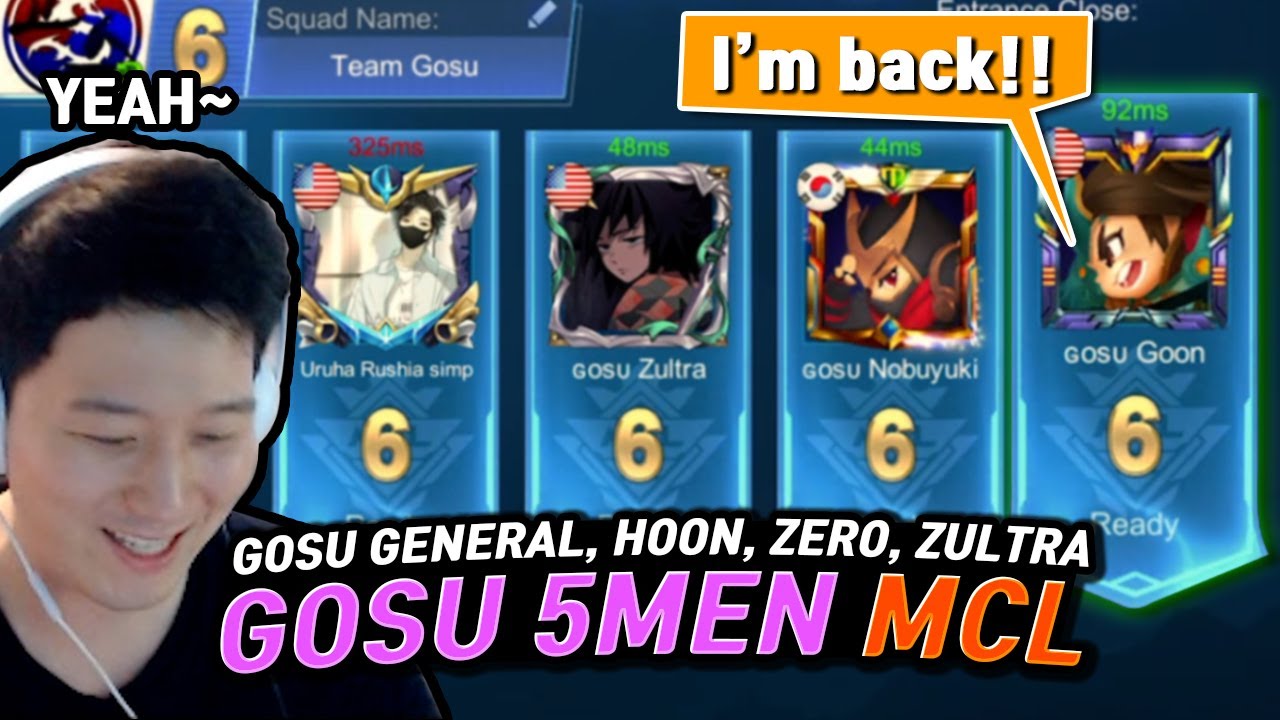 5men MCL Old Gosu members are back! | Mobile Legends