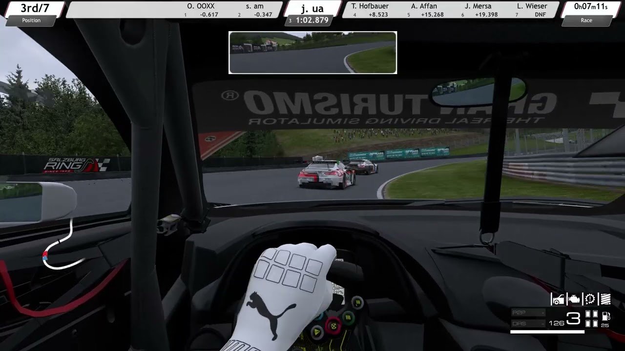 Late race on an almost empty track =/RaceRoomRacing (Salzburgring) daily race Audi R8 LMS GT3 EVO II