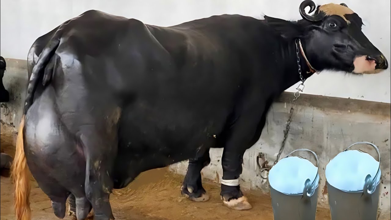 25 Kg Milking Nili Ravi Buffalo | Neeli Ravi Bhains | Video Documentary By AJ Cattle info