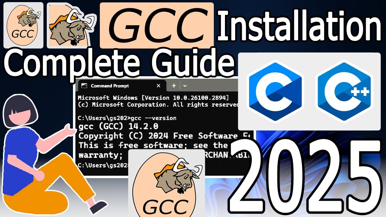 How to install GCC-win64 Compiler on Windows 10/11 [ 2025 Update ] Latest C/C++ GCC Compiler