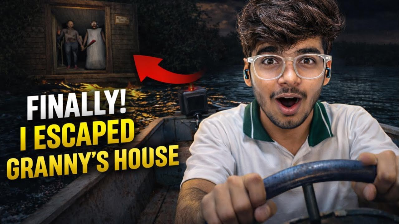 FINALLY I Escaped Granny’s House (Boat Escape Ending!) 🚤😱