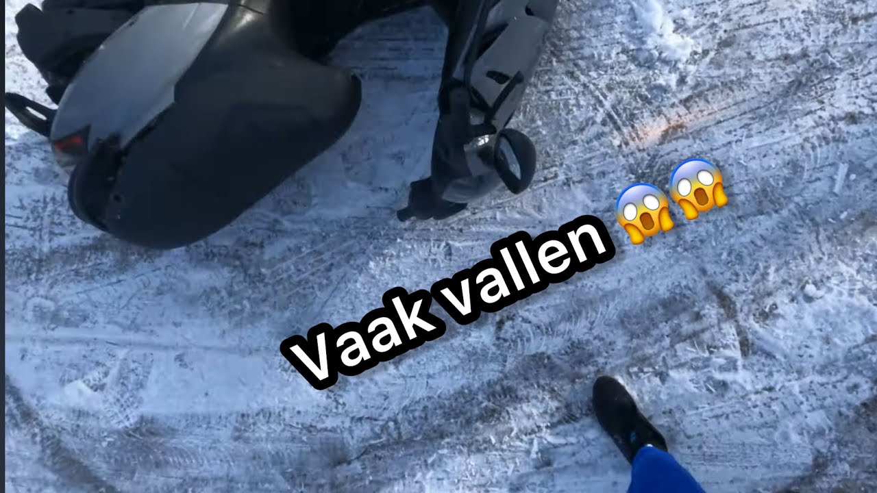 RIJDEN IN SNEEUW & VAAK VALLEN!!!??