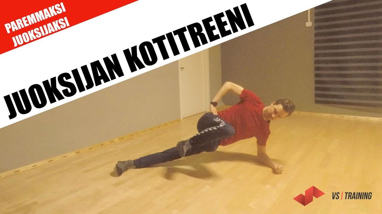 Juoksijan lihaskuntotreeni kotona