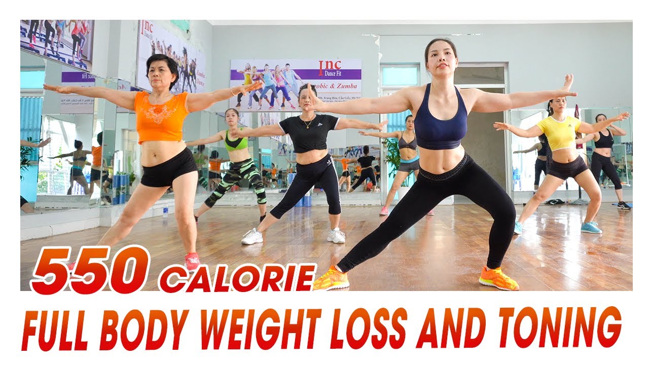 Аэробная тренировка 550 калорий: полная потеря веса и тонус | EMMA Fitness