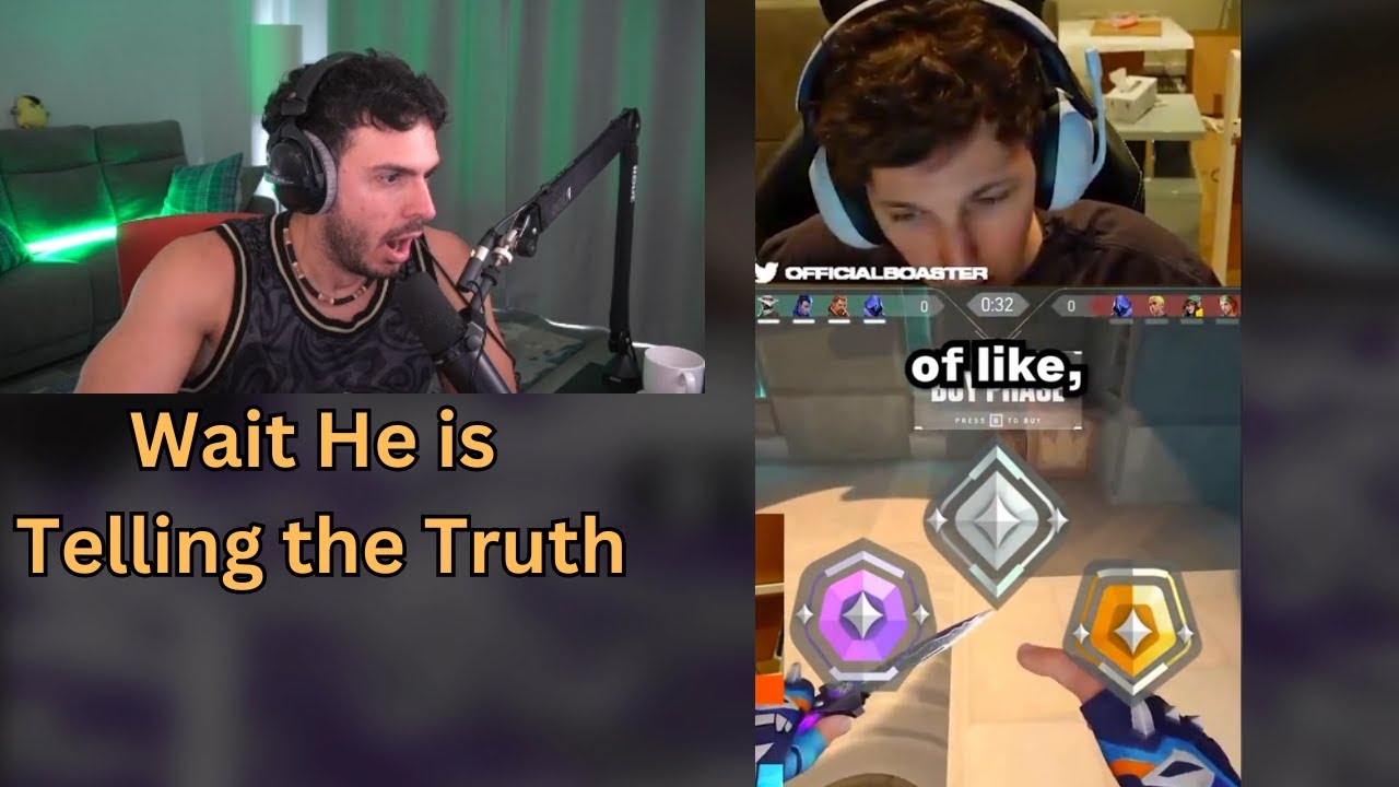 Tarik Reacts to Booster Explaining How Valorant Algorithm works
