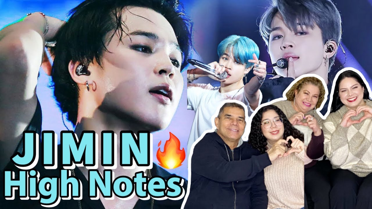JIMIN BEST HIGH NOTES 🔥 | Reacción en FAMILIA!! 🤩✨