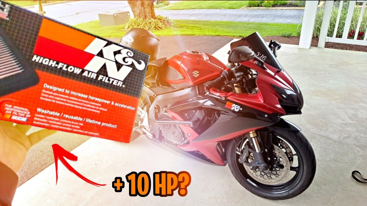 How to change an air filter on a Suzuki GSX-R600 and GSX-R750 (2006, 2007, 2008, 2009, 2010) (K&N)