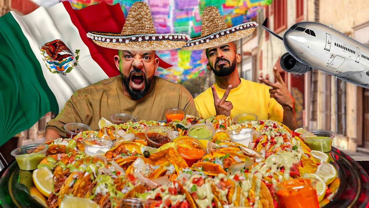 تحدي ٥٠ حبة تاكو 🌮 سوسو ضيع الرحلة 🇲🇽