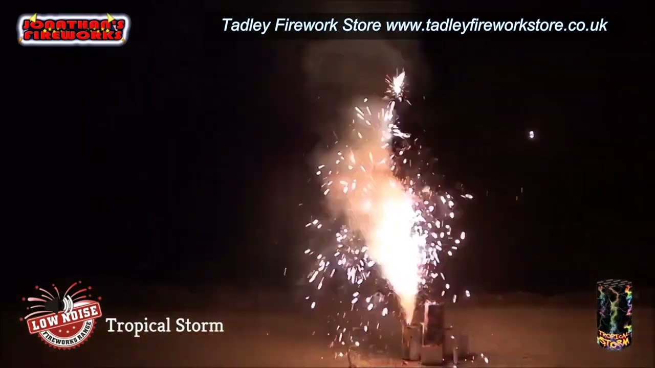 Tropical Storm Low Noise Fountain By Jonathan's Fireworks