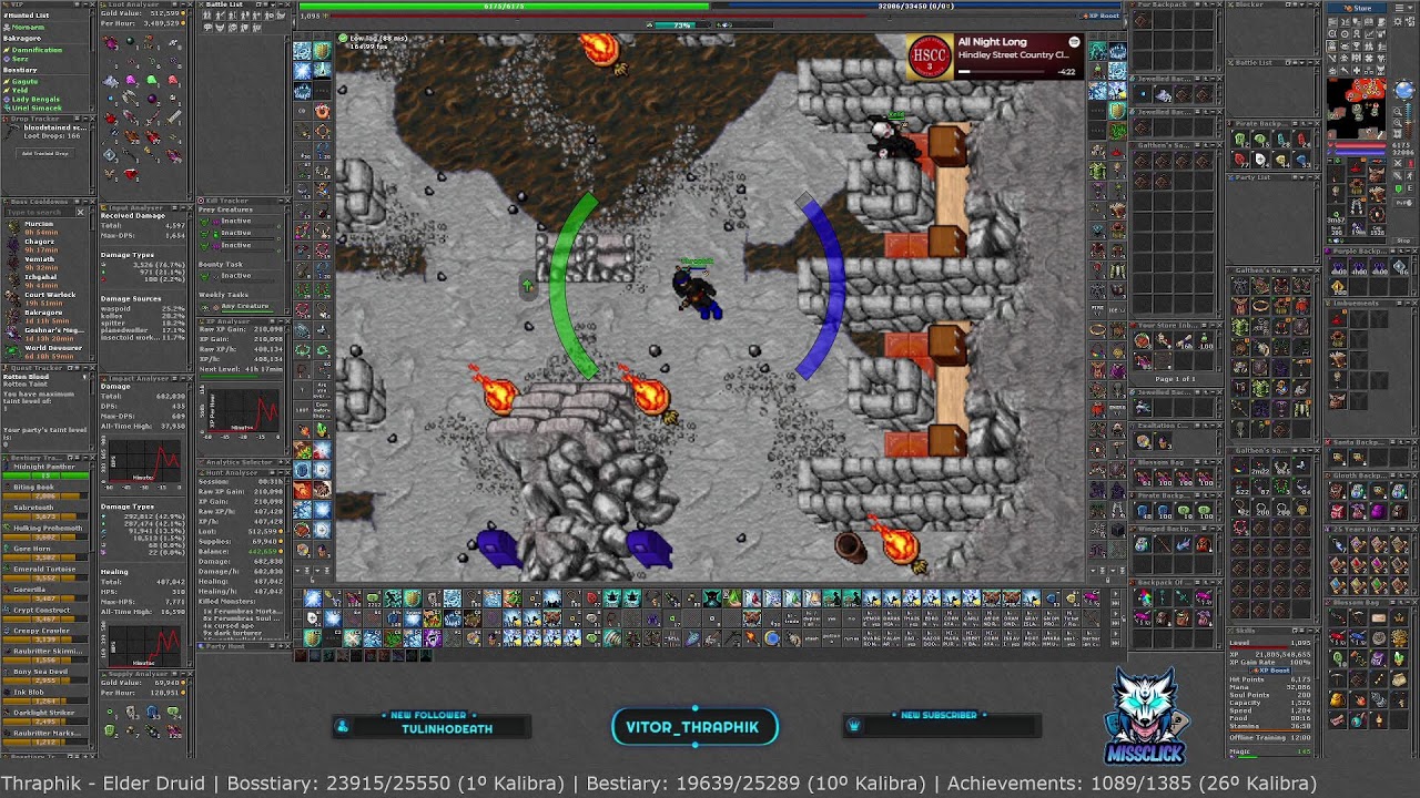 Tibia - Global - Kalibra - ED 1000 | TOP: Bosstiary: 1º | Bestiary: 6º | Achiev: 18º (Ranks Kalibra)