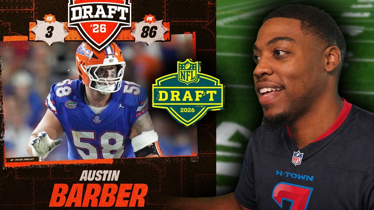 Austin Barber Highlights Reaction | Cleveland Browns - NFL Draft 2026