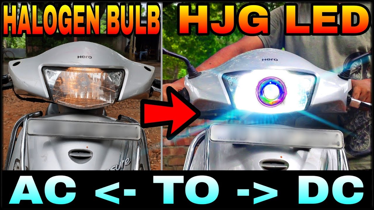 AC to DC connection for all scooty | LED light for Hero pleasure |LED for Glamour Splendor all bikes