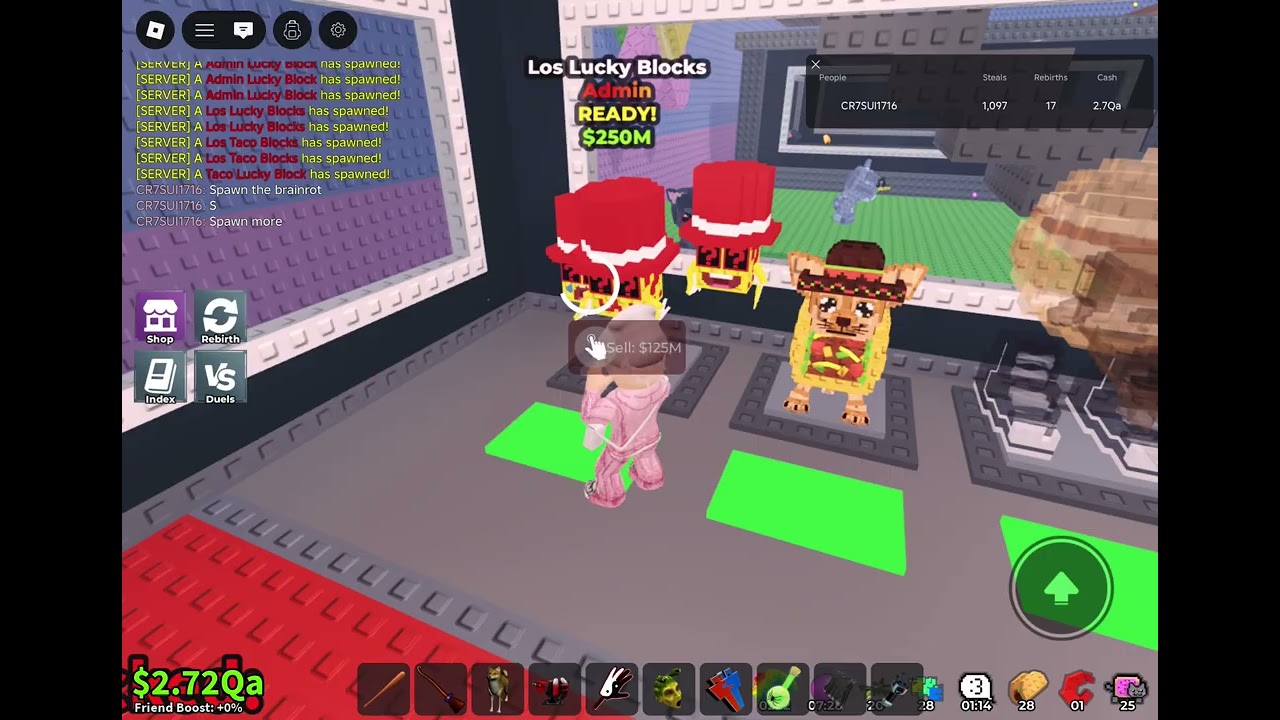 Admin abuse lucky block opens