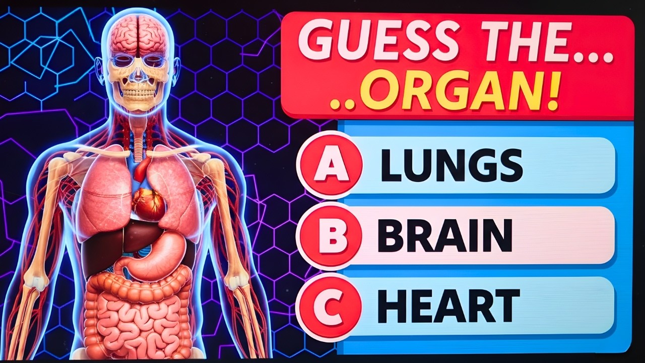🧠 Can you Pass this Human Body Quiz?  | 💪50 Questions 😎
