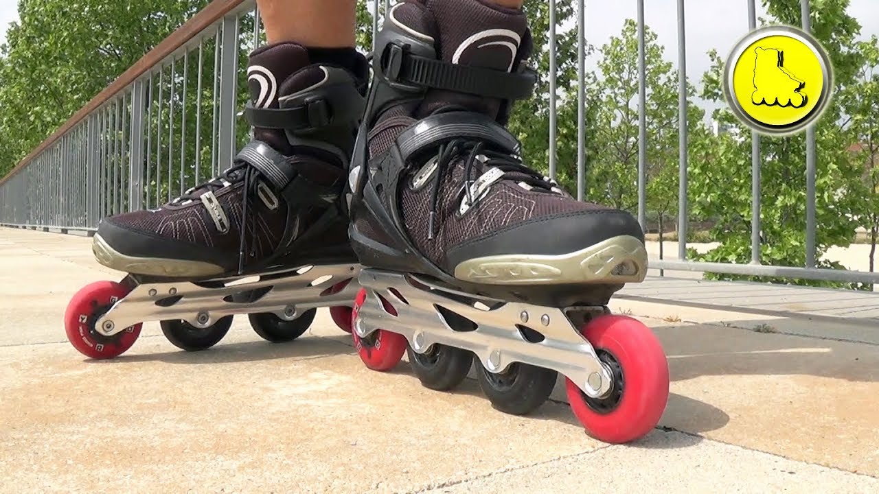 Aprender a patinar. Freno en T