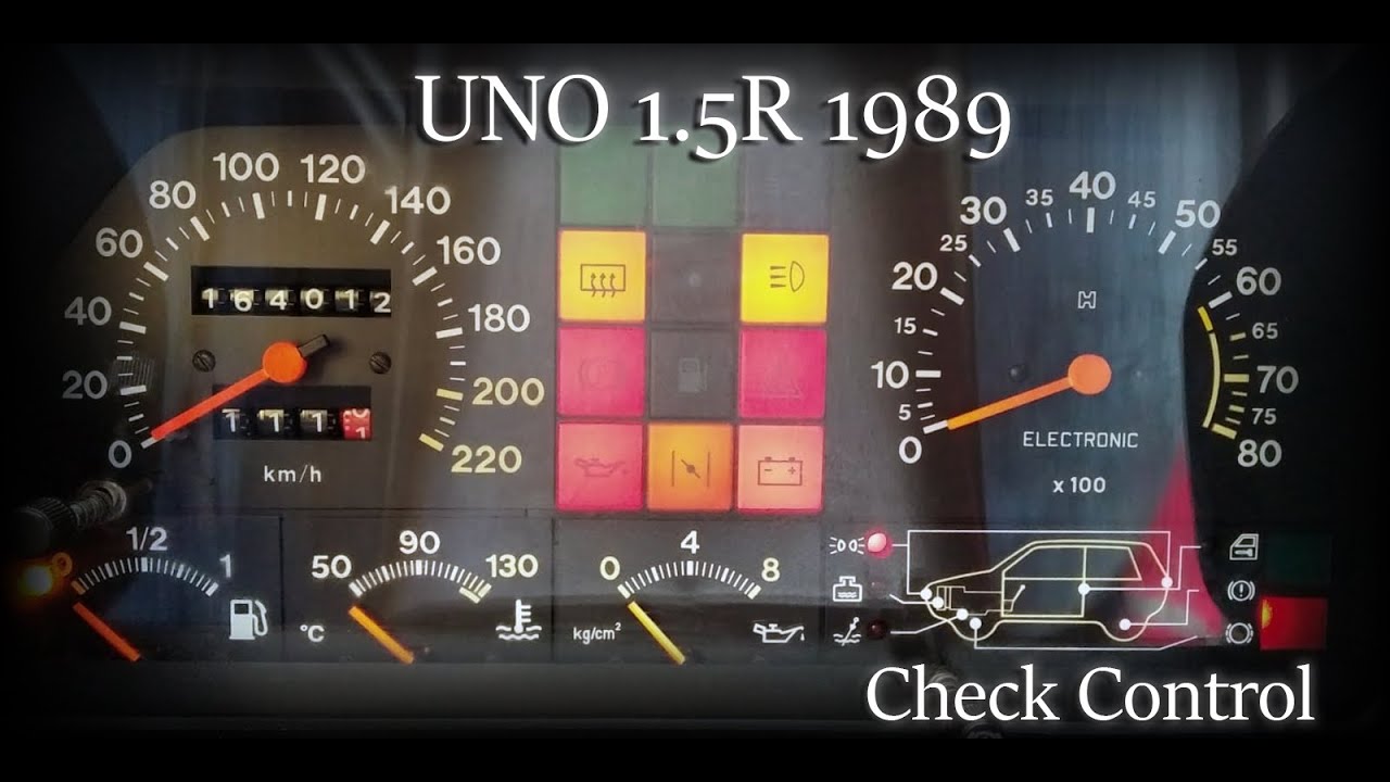 Funções Painel Uno 1.5R. Check control.