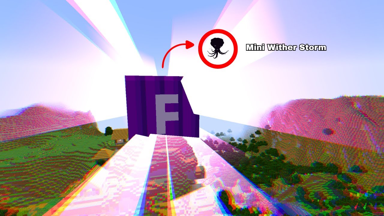 Exploding Biggest Formidi bomb near tiny Wither Storm ?!?! Minecraft