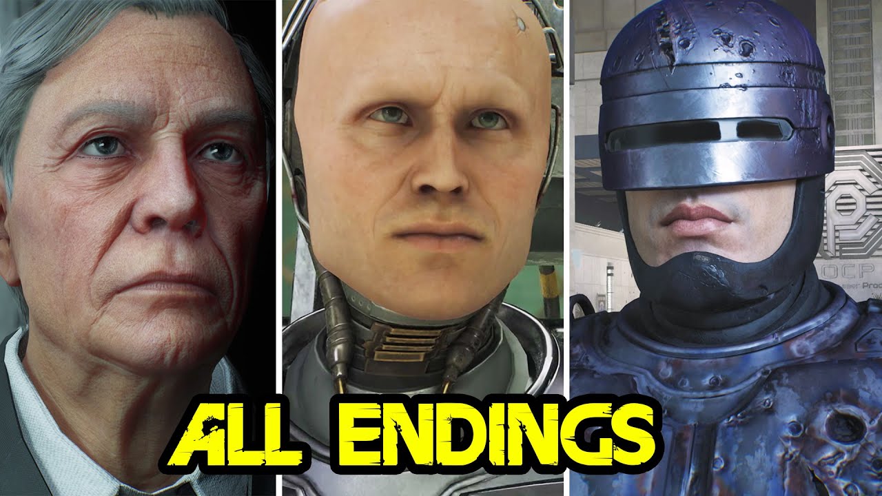 RoboCop: Rogue City - ALL ENDINGS (Good Ending, Bad Ending, True Ending) 2023