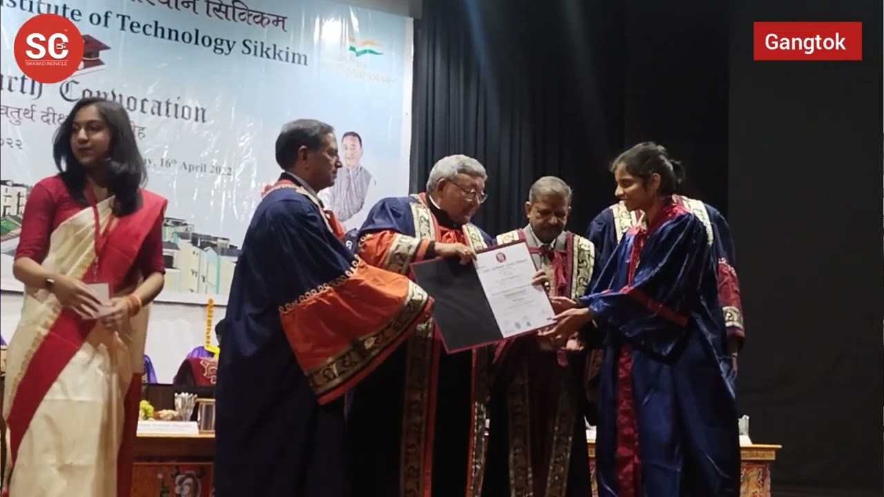 National institute of technology Sikkim organises it's  4th Convocation  at Manan Kendra today.