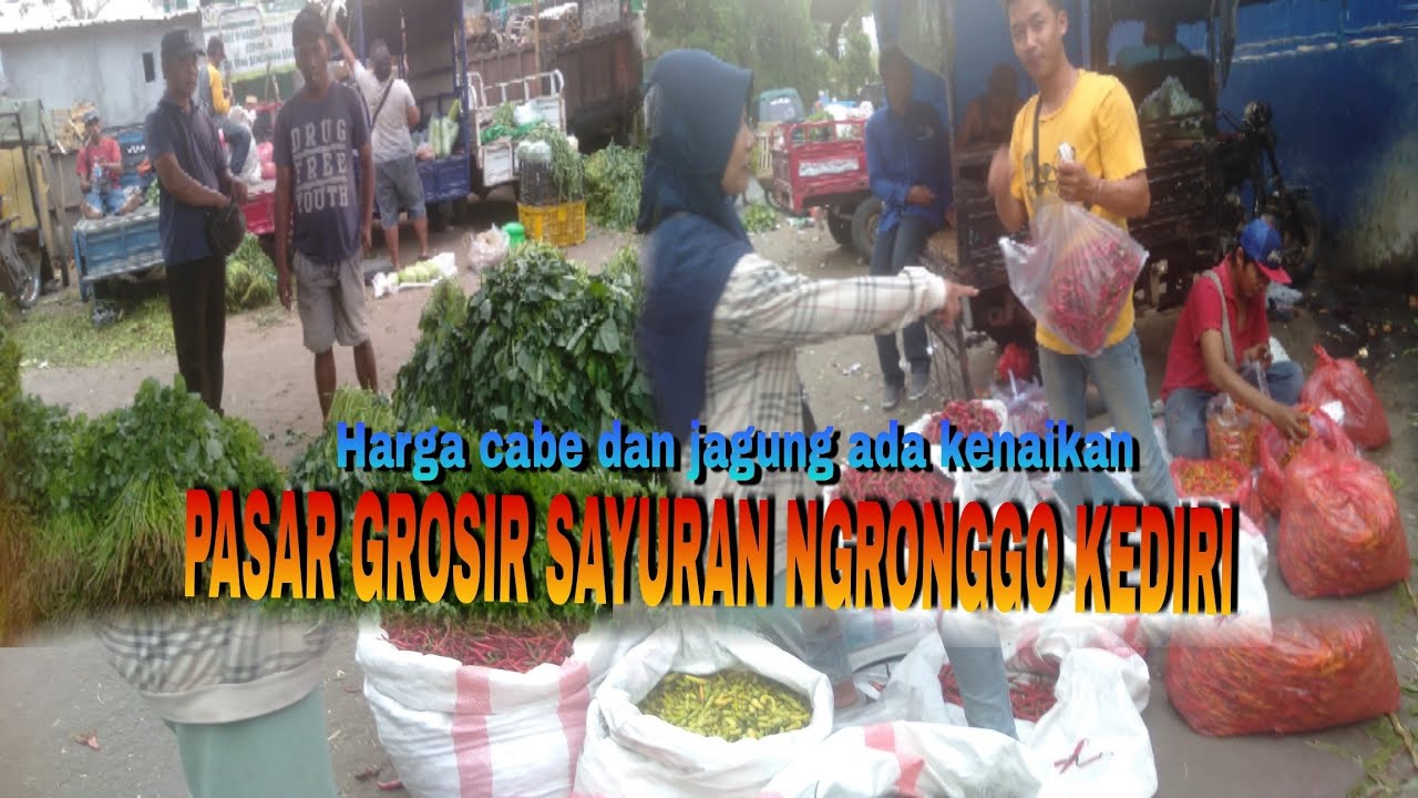 REVIEW ‼️HARGA SAYURAN DAN CABE HARI INI PASAR GROSIR NGRONGGO SENIN 16/10/2023 KEDIRI