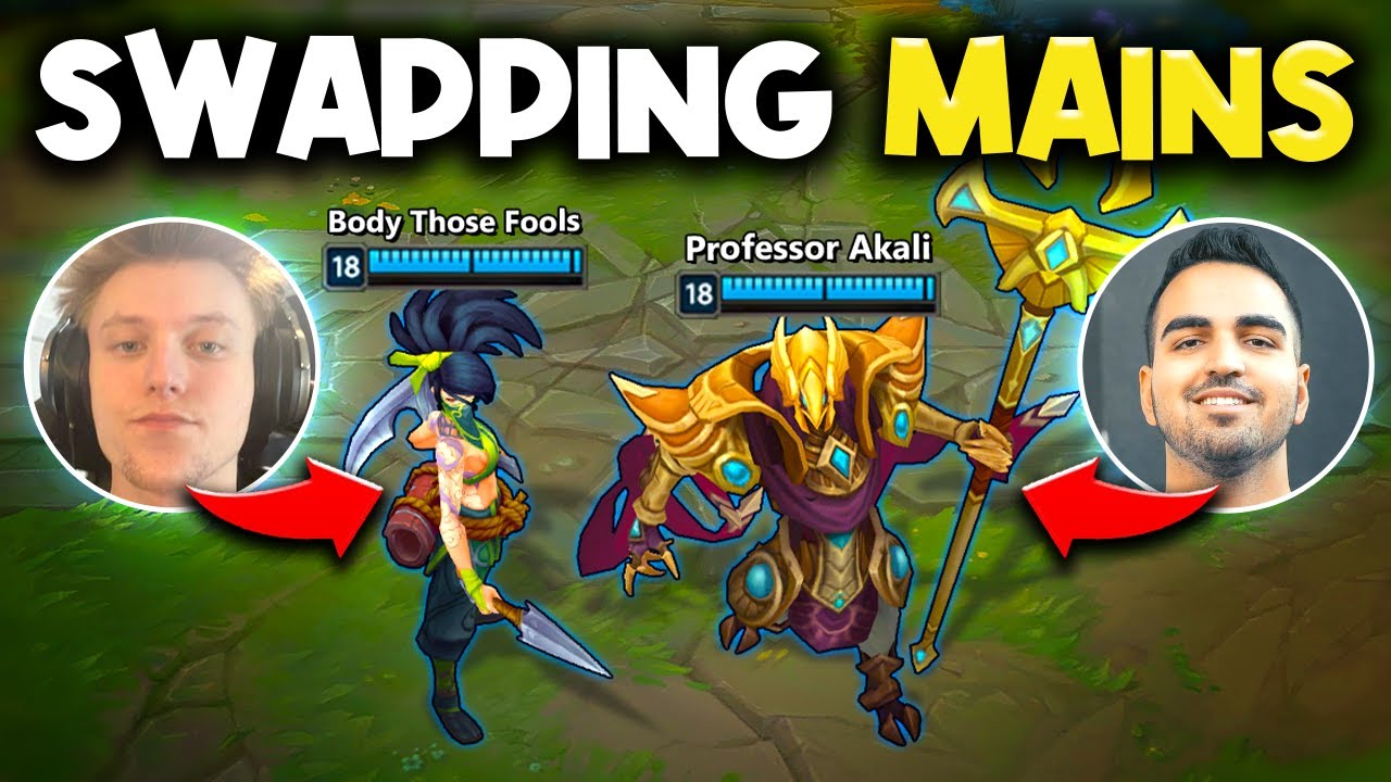 We Played Eachother's Mains Champions! ( SWAP MAINS ) - Ft. Professor Akali and Body