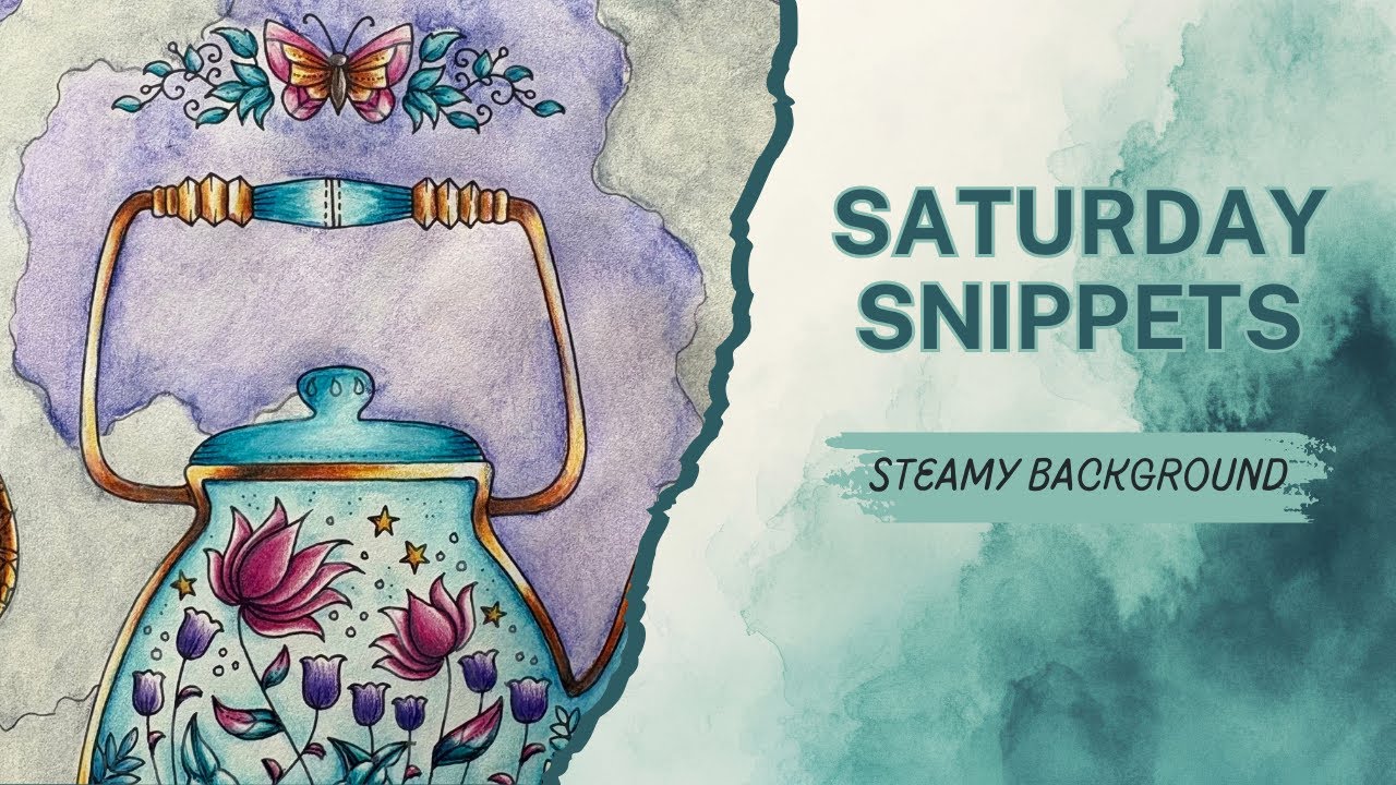 Saturday Snippets #29  - Weekly WIPs, & Starting the Steamy Background with Neocolor IIs
