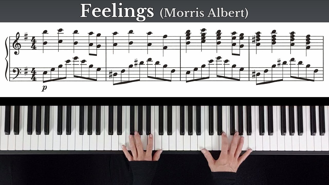 FEELINGS (Morris Albert) - Piano COVER + Sheets