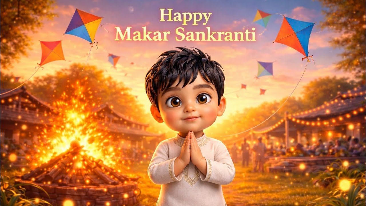 🥇 Makar Sankranti for Toddlers 🪁 | Fun & Simple Festival Story | PlimbyTV ✨