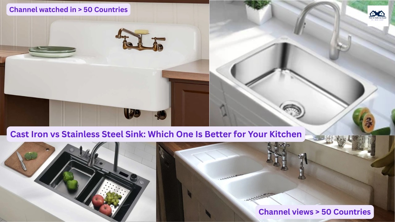 Cast Iron vs Stainless Steel Sink : Which One Is Better for Your Kitchen?