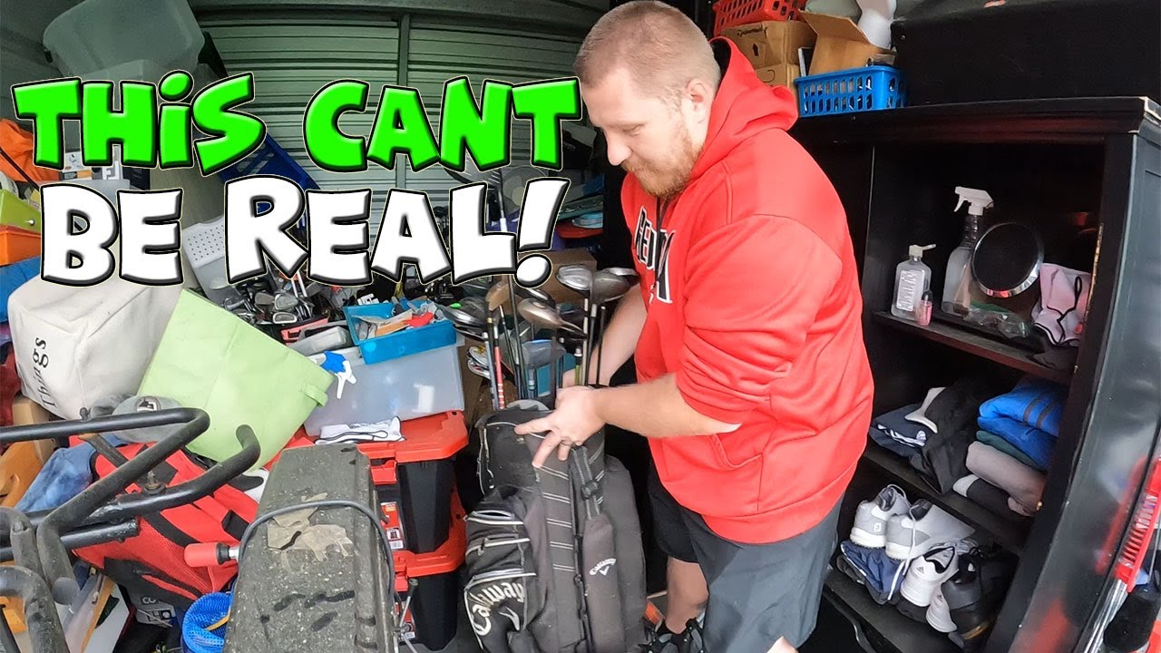 WE SCORED HUGE ON $450 ABANDONED STORAGE UNIT! GOLF REPAIR SHOP WENT OUT OF BUSINESS!