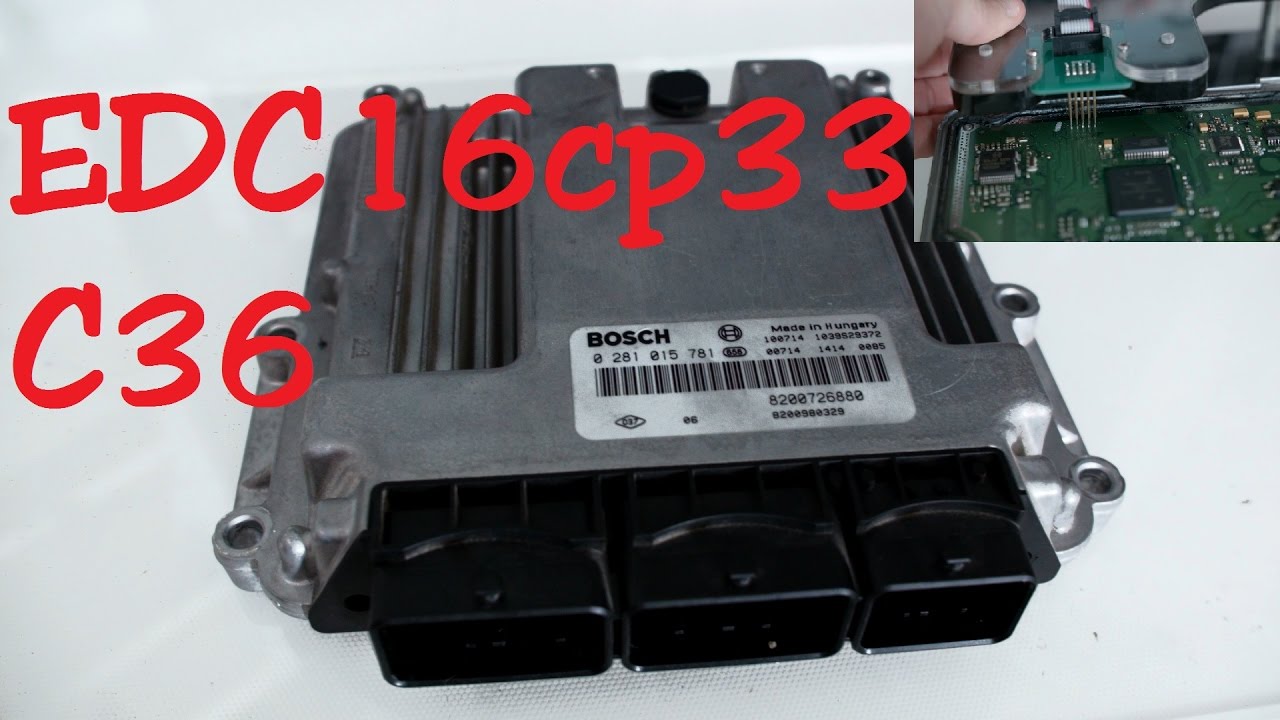 BDM Bosch edc16CP33 / C36 using Ktag
