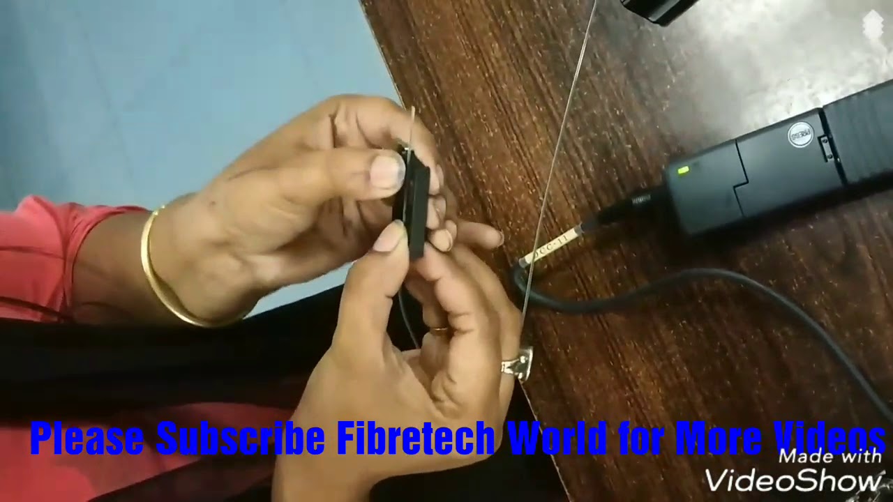 How to use Fujikura Ribbon Splicing Machine in Hindi