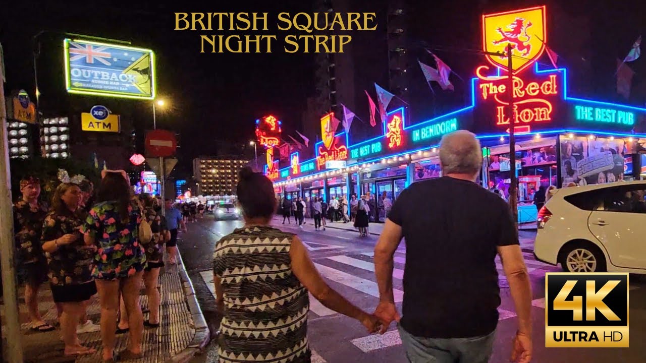🍻 Benidorm: Exploring British Square and the Night Strip