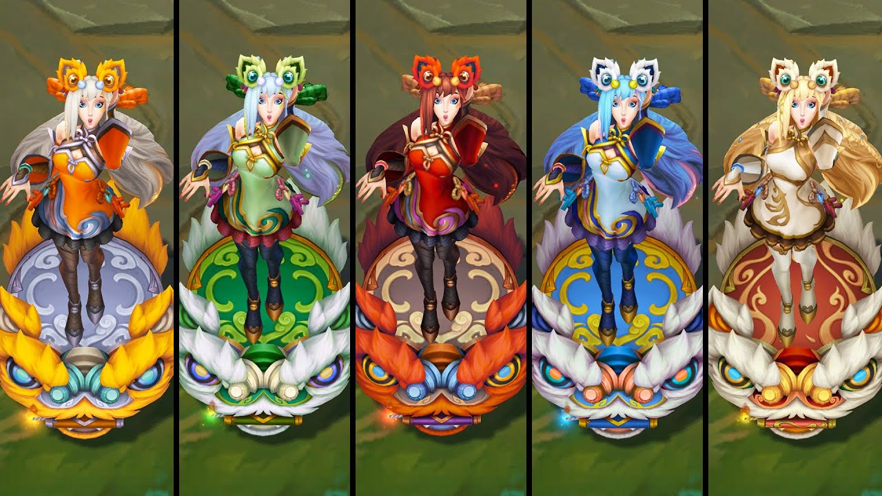 All Firecracker Seraphine Chromas (League of Legends)