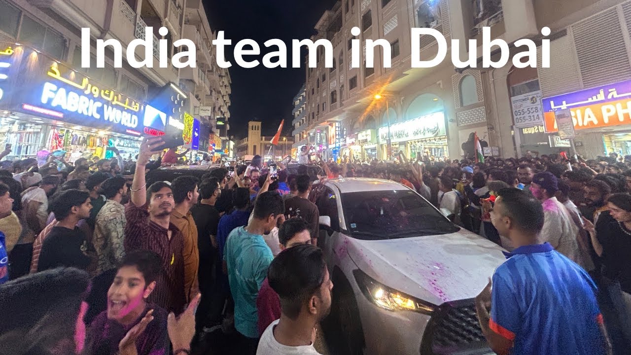 India won😍 celebration in Dubai #india #indian #indiateam #dubai