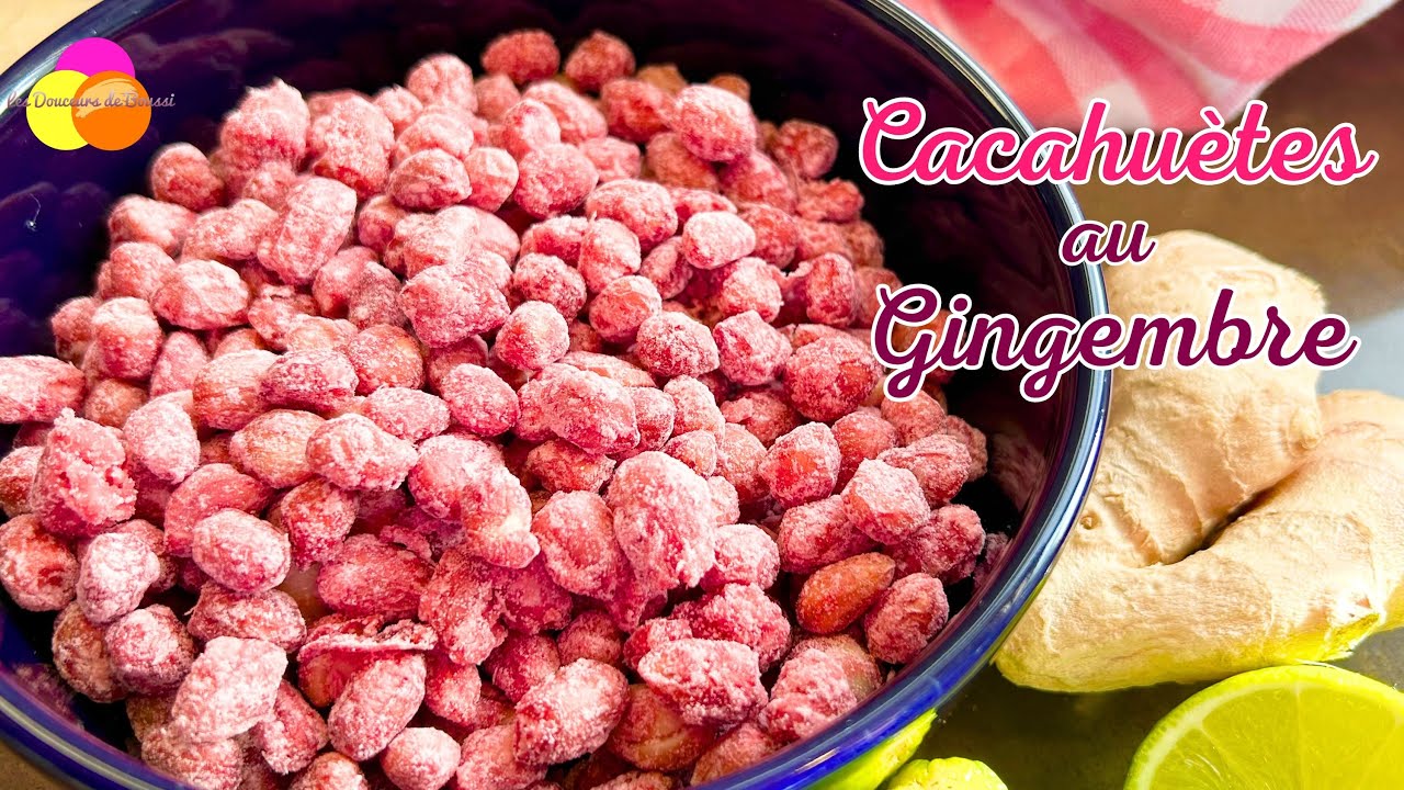 Cacahuètes Sucrées au Gingembre - Recette Facile et Croustillante 🥜🍬