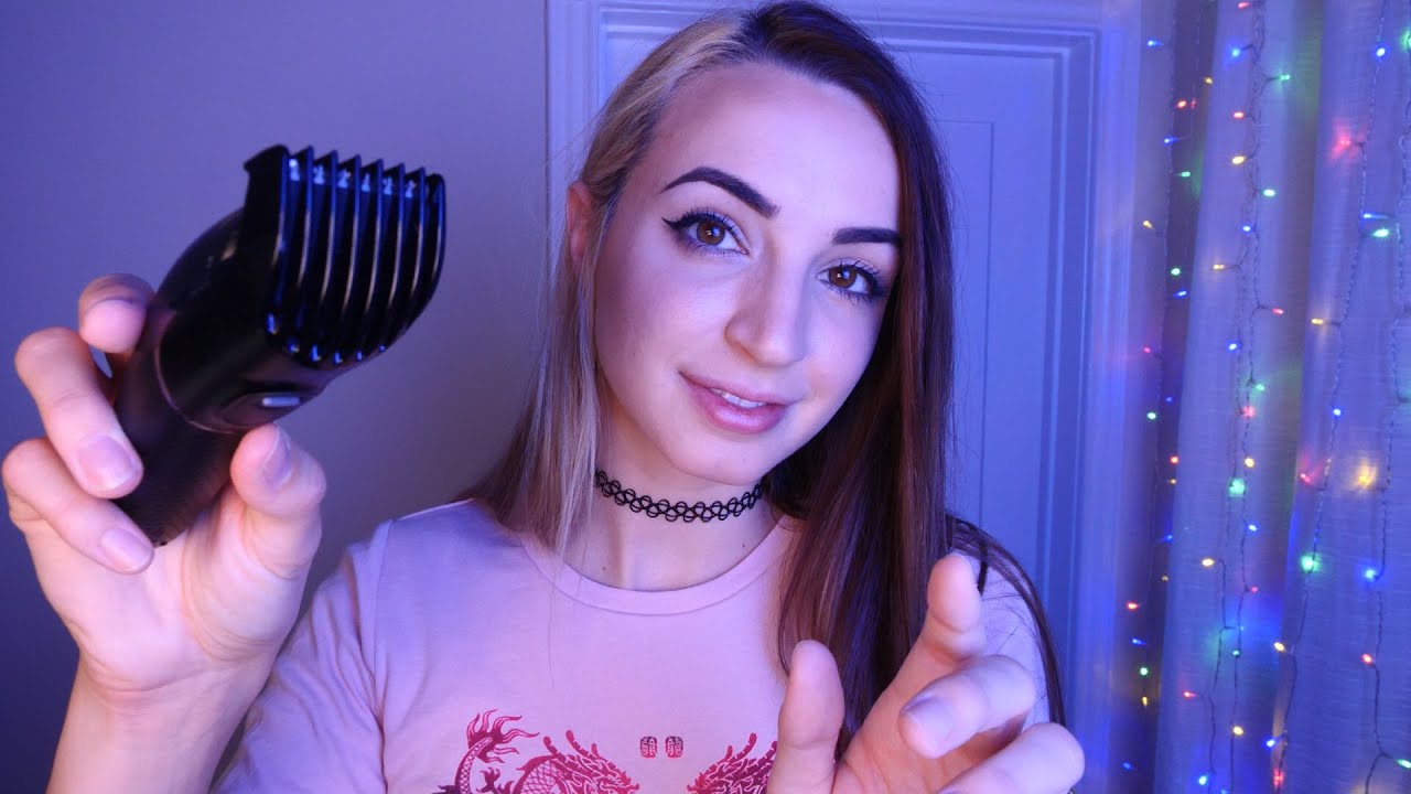 ASMR Men's Pampering Face Shave & Side Buzz | Whispered