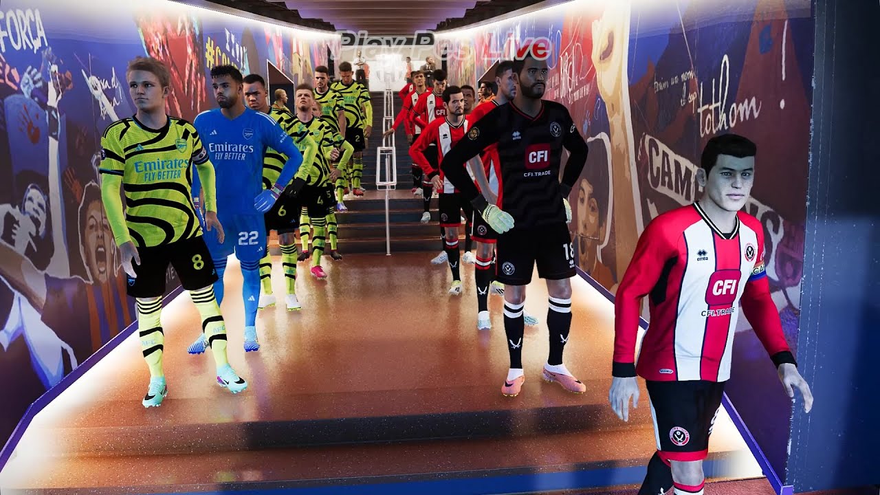 Sheffield United vs Arsenal - Full Match - eFootball PES Gameplay