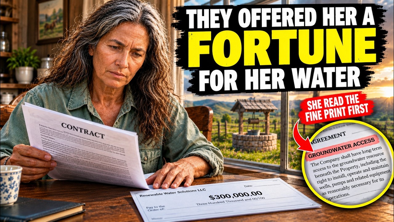They Offered Her a Fortune for Her Water &mdash; She Read the Fine Print